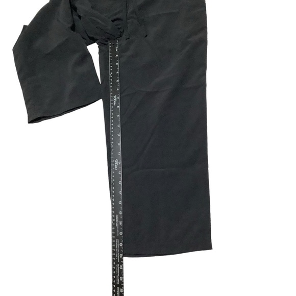 L.L. Bean Lightweight Wide Leg Cropped Pants Sz Small Black - Picture 5 of 7